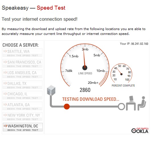 Wireless Speed Test Program